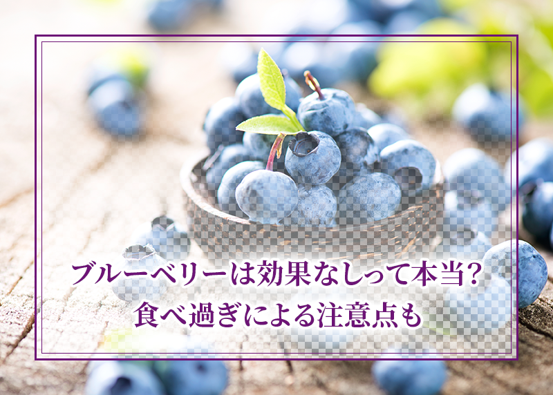 ブルーベリーは効果なしって本当?食べ過ぎによる注意点も